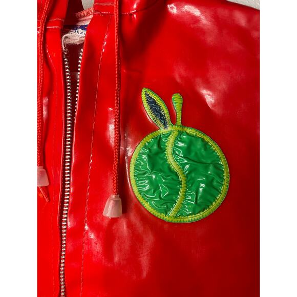 Vintage Aristo Red Alphabet Raincoat Size 3T - Picture 10 of 12